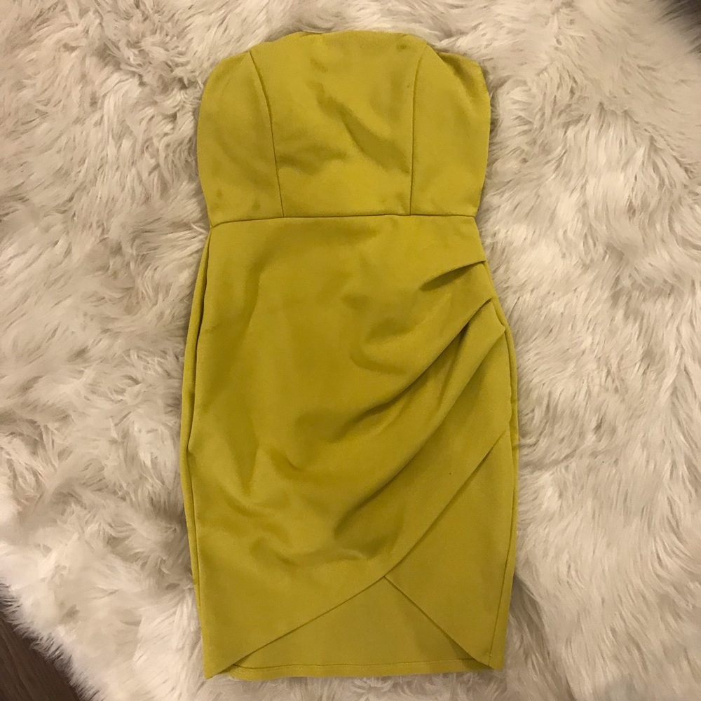 Neon Green Yellow Dress
